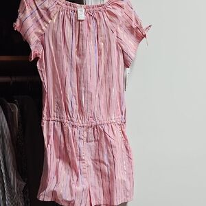 OshKosh B'gosh Pink and Multicolor Striped Romper***BUNDLE FOR EXTRA DISCOUNT **